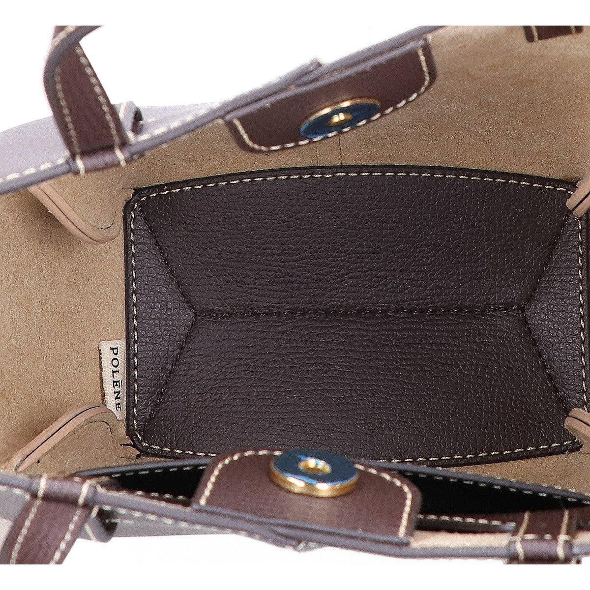 POLENE ポレーヌ 【新品同様】EBENE エボニー Cyme Tote Nano sim 2WAYショルダー ハンドバッグ