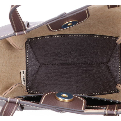 POLENE ポレーヌ 【新品同様】EBENE エボニー Cyme Tote Nano sim 2WAYショルダー ハンドバッグ