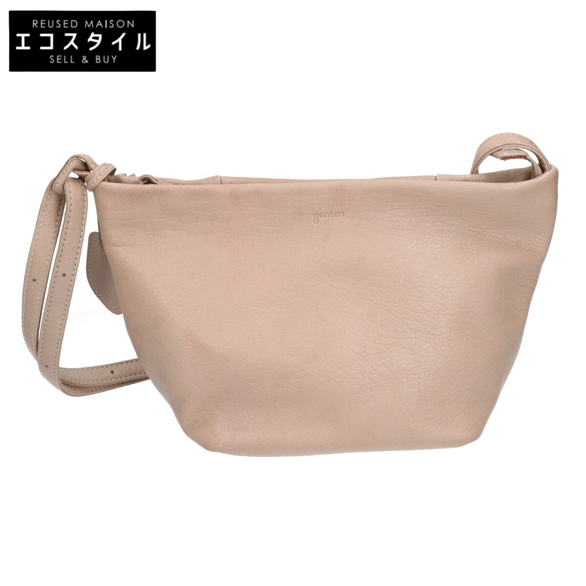 genten ゲンテン 【美品】44115 ゴートベーシック ミニ ショルダーバッグ