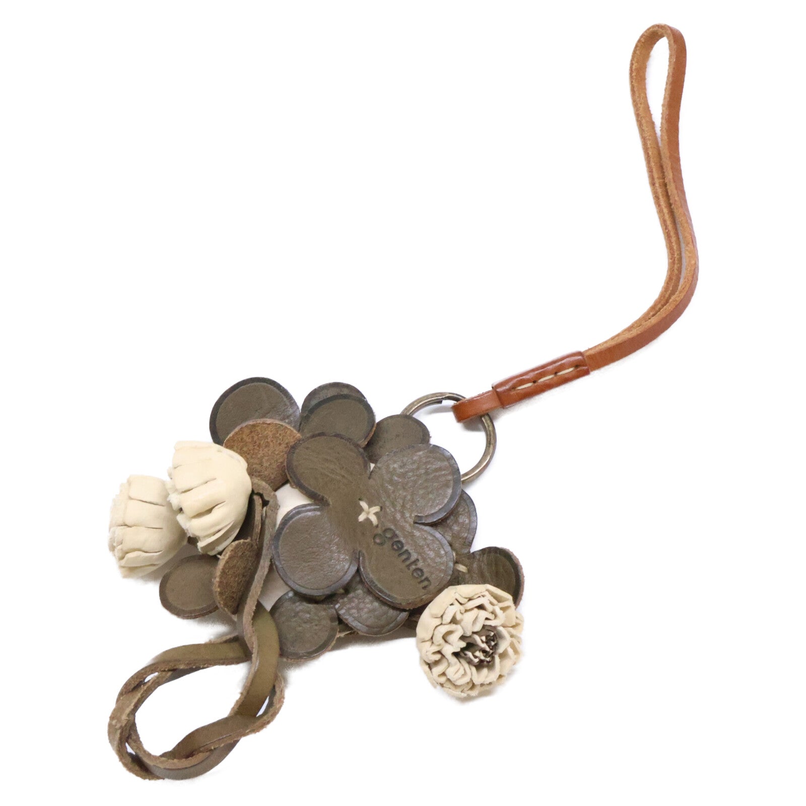 genten ゲンテン 43891 WEB限定 エヴァーチャーム シロツメクサ バッグチャーム その他