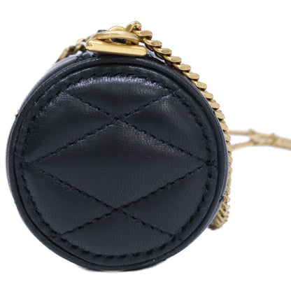 SAINT LAURENT PARIS サンローランパリ 新品同様 796296 ラムスキン サドマイクロ チューブチェーン ショルダーバッグ