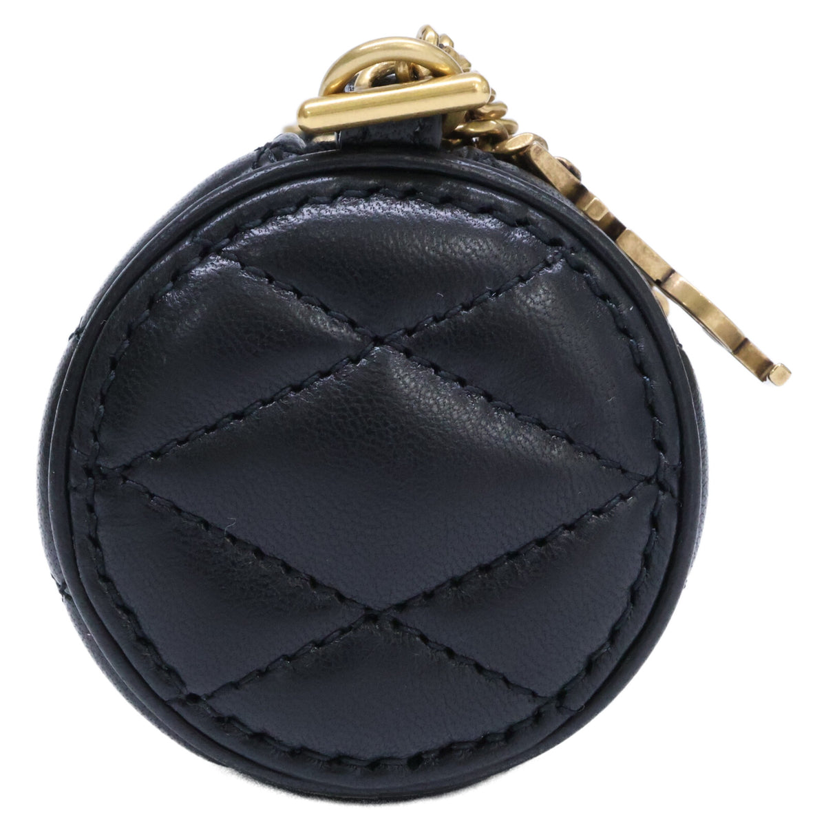 SAINT LAURENT PARIS サンローランパリ 新品同様 796296 ラムスキン サドマイクロ チューブチェーン ショルダーバッグ