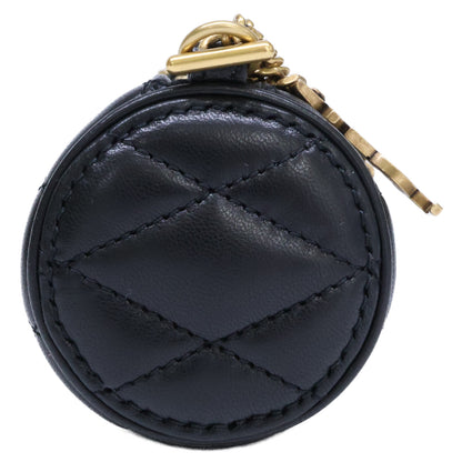 SAINT LAURENT PARIS サンローランパリ 新品同様 796296 ラムスキン サドマイクロ チューブチェーン ショルダーバッグ