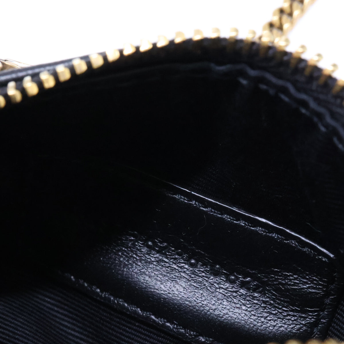SAINT LAURENT PARIS サンローランパリ 新品同様 796296 ラムスキン サドマイクロ チューブチェーン ショルダーバッグ