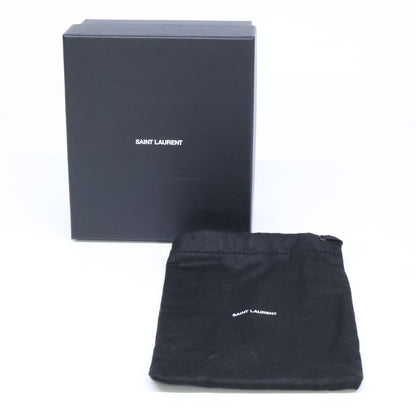 SAINT LAURENT PARIS サンローランパリ 新品同様 796296 ラムスキン サドマイクロ チューブチェーン ショルダーバッグ