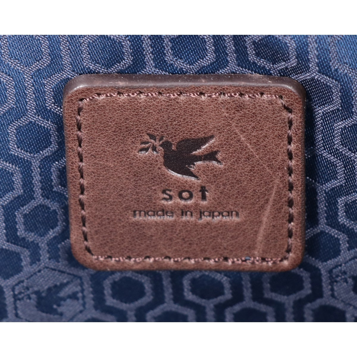 sot ソット SO-B-0231 LUKE レザー エンボスロゴ Lファスナーインバッグ セカンドバッグ クラッチバッグ