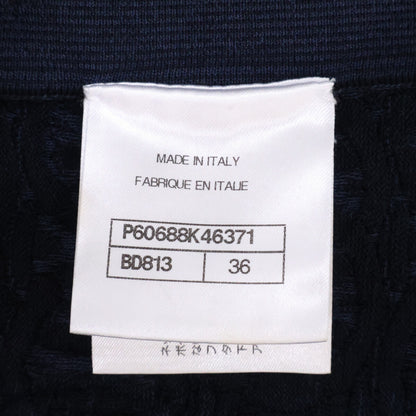 CHANEL シャネル 【美品/国内正規】P60688K46371 ココマークボタン CCジャガード 半袖ニットセーター トップス