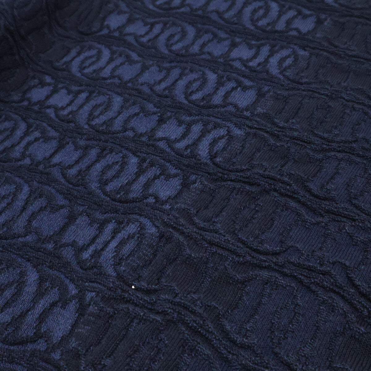CHANEL シャネル 【美品/国内正規】P60688K46371 ココマークボタン CCジャガード 半袖ニットセーター トップス