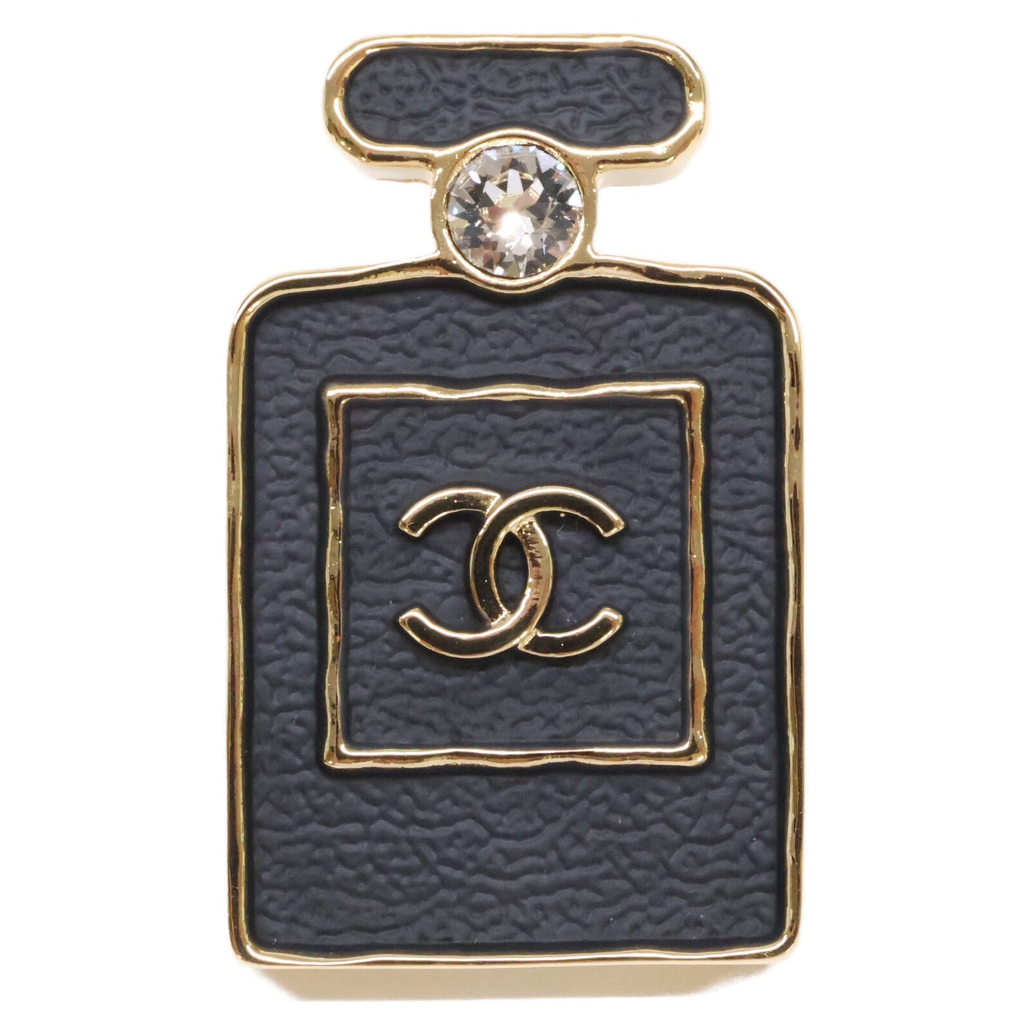 CHANEL シャネル 【美品】B23S ココマーク 香水瓶モチーフ ラインストーン ブローチ