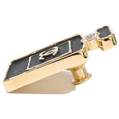 CHANEL シャネル 【美品】B23S ココマーク 香水瓶モチーフ ラインストーン ブローチ