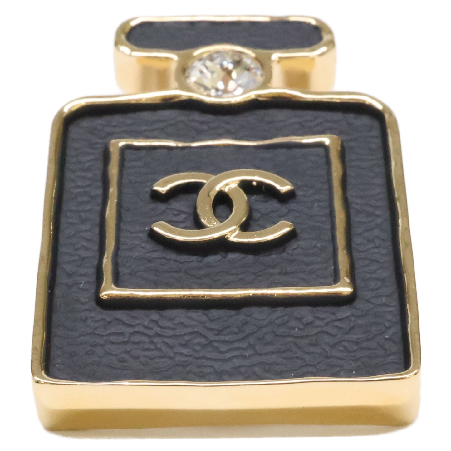 CHANEL シャネル 【美品】B23S ココマーク 香水瓶モチーフ ラインストーン ブローチ