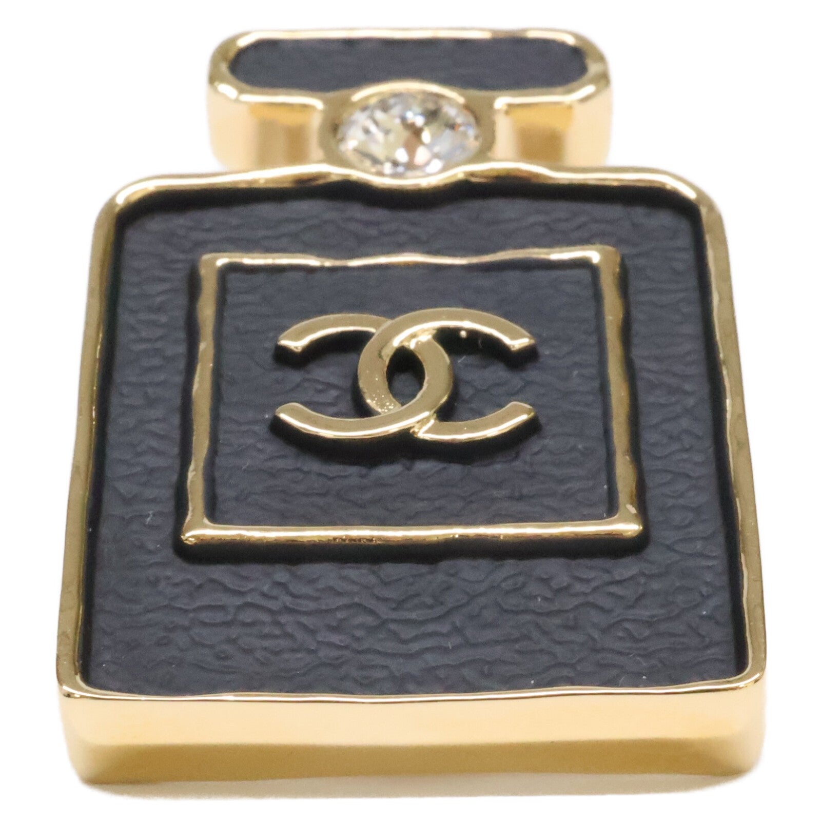 CHANEL シャネル 【美品】B23S ココマーク 香水瓶モチーフ ラインストーン ブローチ