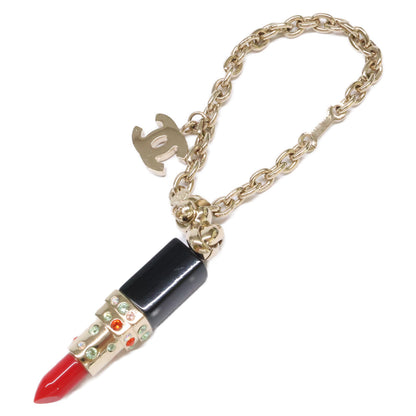 CHANEL シャネル 【美品】04A ココマーク リップスティックモチーフ ラインストーン チャーム