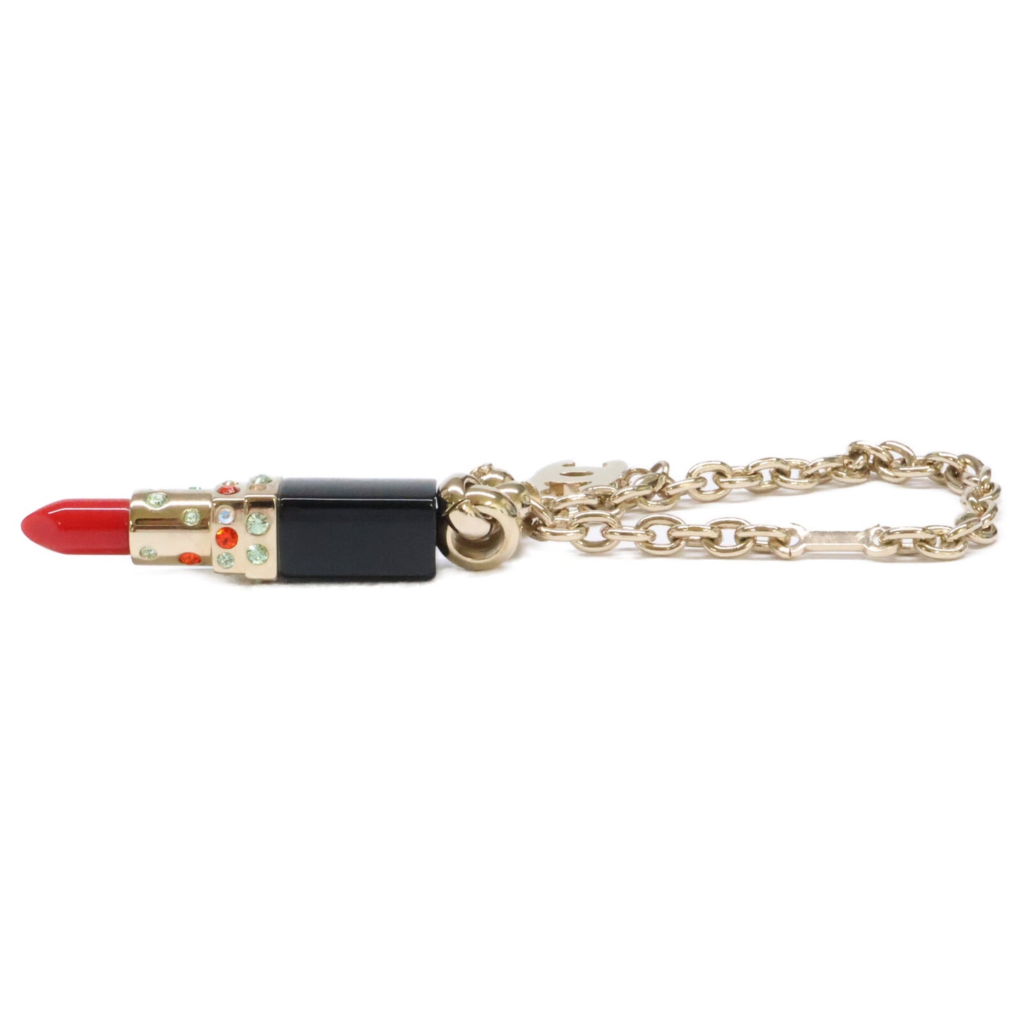 CHANEL シャネル 【美品】04A ココマーク リップスティックモチーフ ラインストーン チャーム
