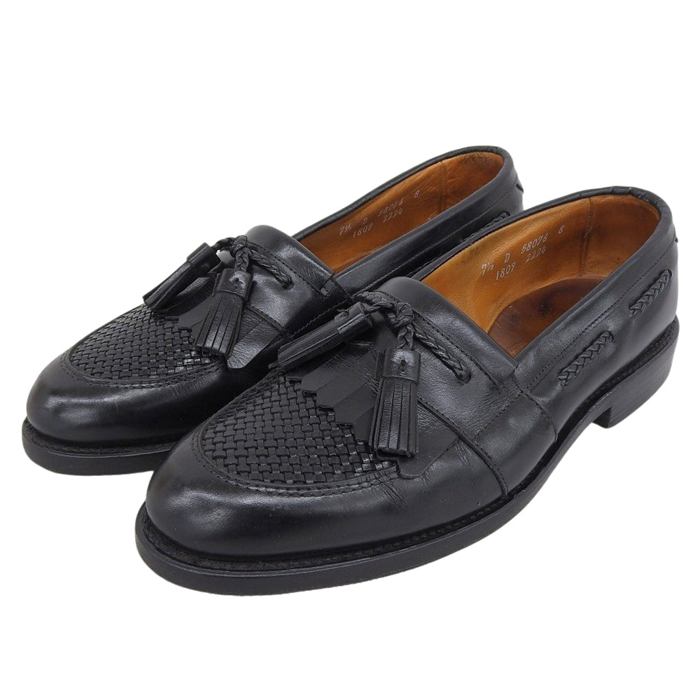 Allen Edmonds アレンエドモンズ キルト タッセル ローファー シューズ メンズ レザー ブラック 8 1809 シューズ