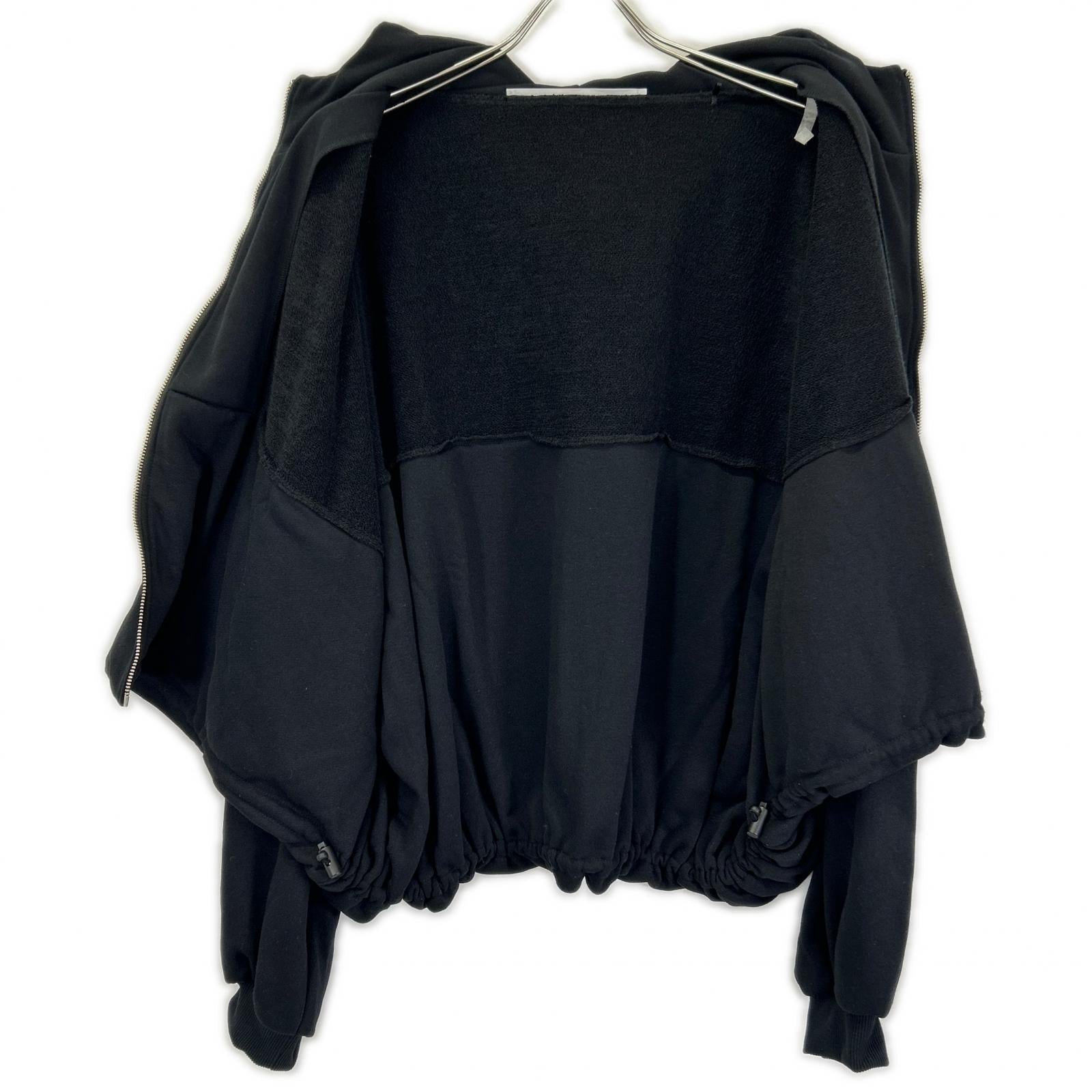 COGTHEBIGSMOKE コグザビッグスモーク 12801-209-1218 ブラック コットン ドローストリング LINDA PUFFY HOODIE トップス