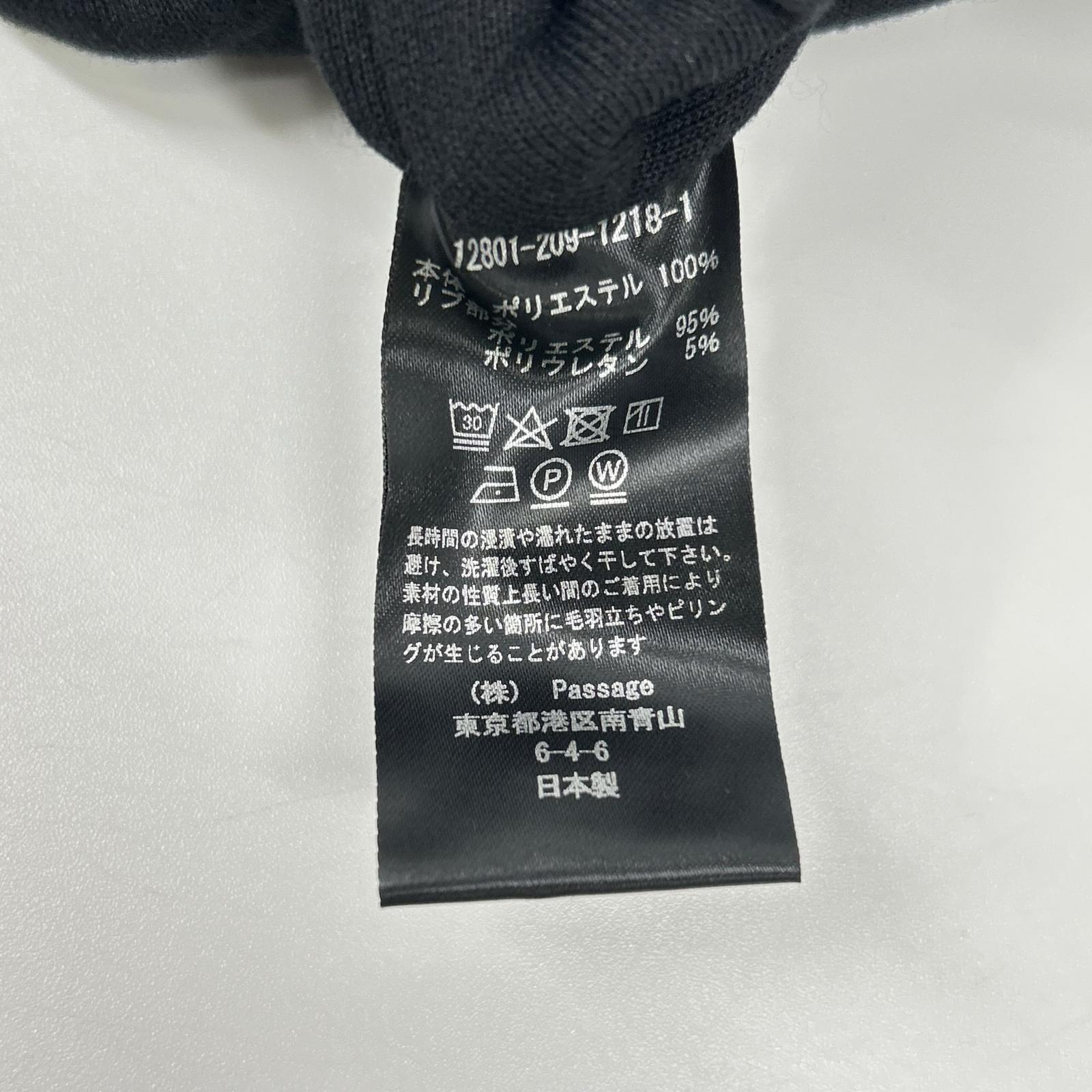 COGTHEBIGSMOKE コグザビッグスモーク 12801-209-1218 ブラック コットン ドローストリング LINDA PUFFY HOODIE トップス