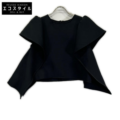 MAISON de DOLCE メゾンドドルチェ 26SS mdtp60189bk ブラック ポリエステル フリルスリーブ リリートップス トップス
