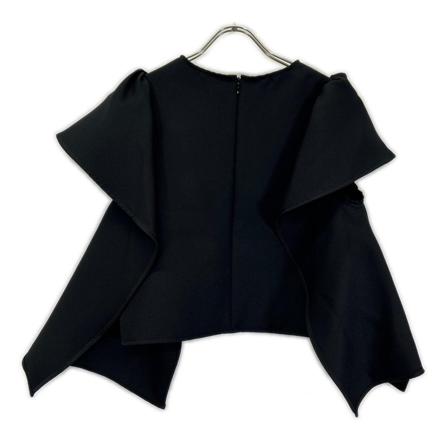 MAISON de DOLCE メゾンドドルチェ 26SS mdtp60189bk ブラック ポリエステル フリルスリーブ リリートップス トップス