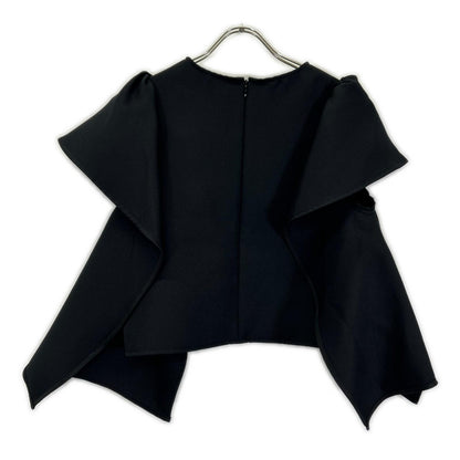 MAISON de DOLCE メゾンドドルチェ 26SS mdtp60189bk ブラック ポリエステル フリルスリーブ リリートップス トップス
