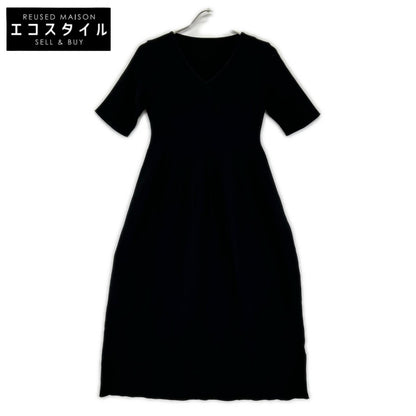 ROSSO ロッソ 26SS RA26230-2062042 ブラック ポリエステル フォルムニットVネックワンピース ワンピース