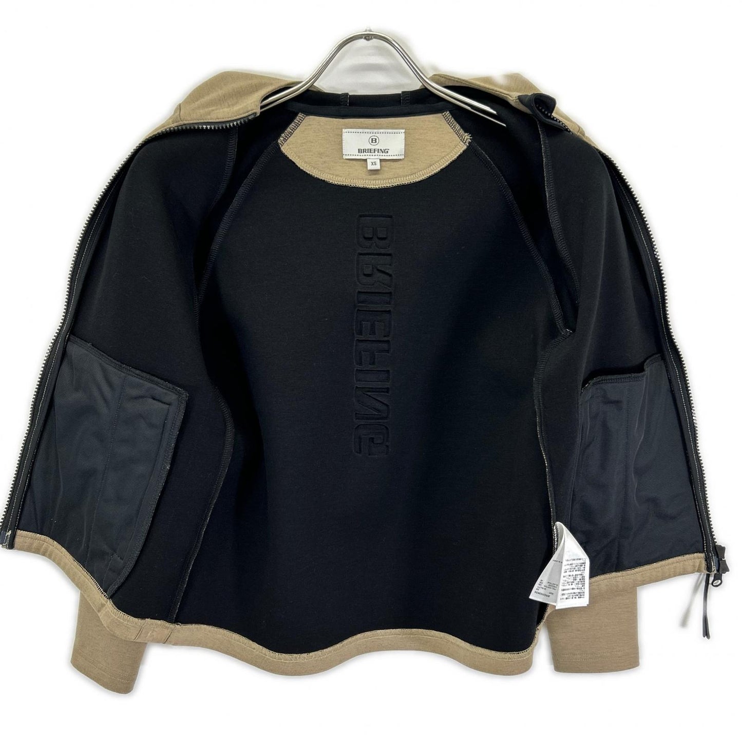 BRIEFING ブリーフィング BRG243W34 ベージュ レーヨン混 WOMEN'S WARM LOGO LINE PARKA ジャケット