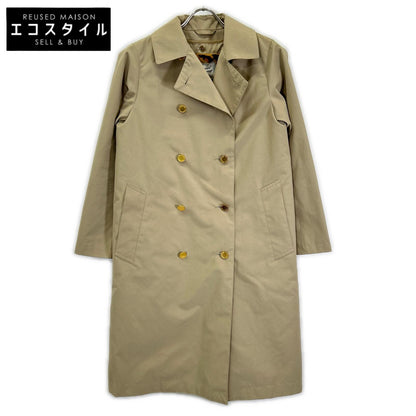 TRADITIONAL WEATHERWEAR トラディショナルウェザーウェア カーキベージュ レオパード柄 金ボタン バックスリット トレンチコート コート