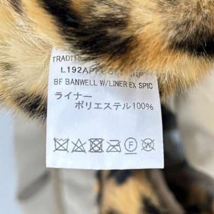 TRADITIONAL WEATHERWEAR トラディショナルウェザーウェア カーキベージュ レオパード柄 金ボタン バックスリット トレンチコート コート