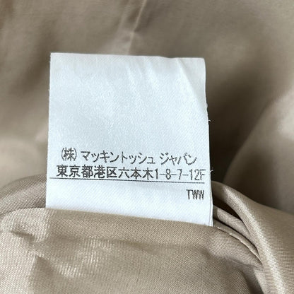 TRADITIONAL WEATHERWEAR トラディショナルウェザーウェア カーキベージュ レオパード柄 金ボタン バックスリット トレンチコート コート