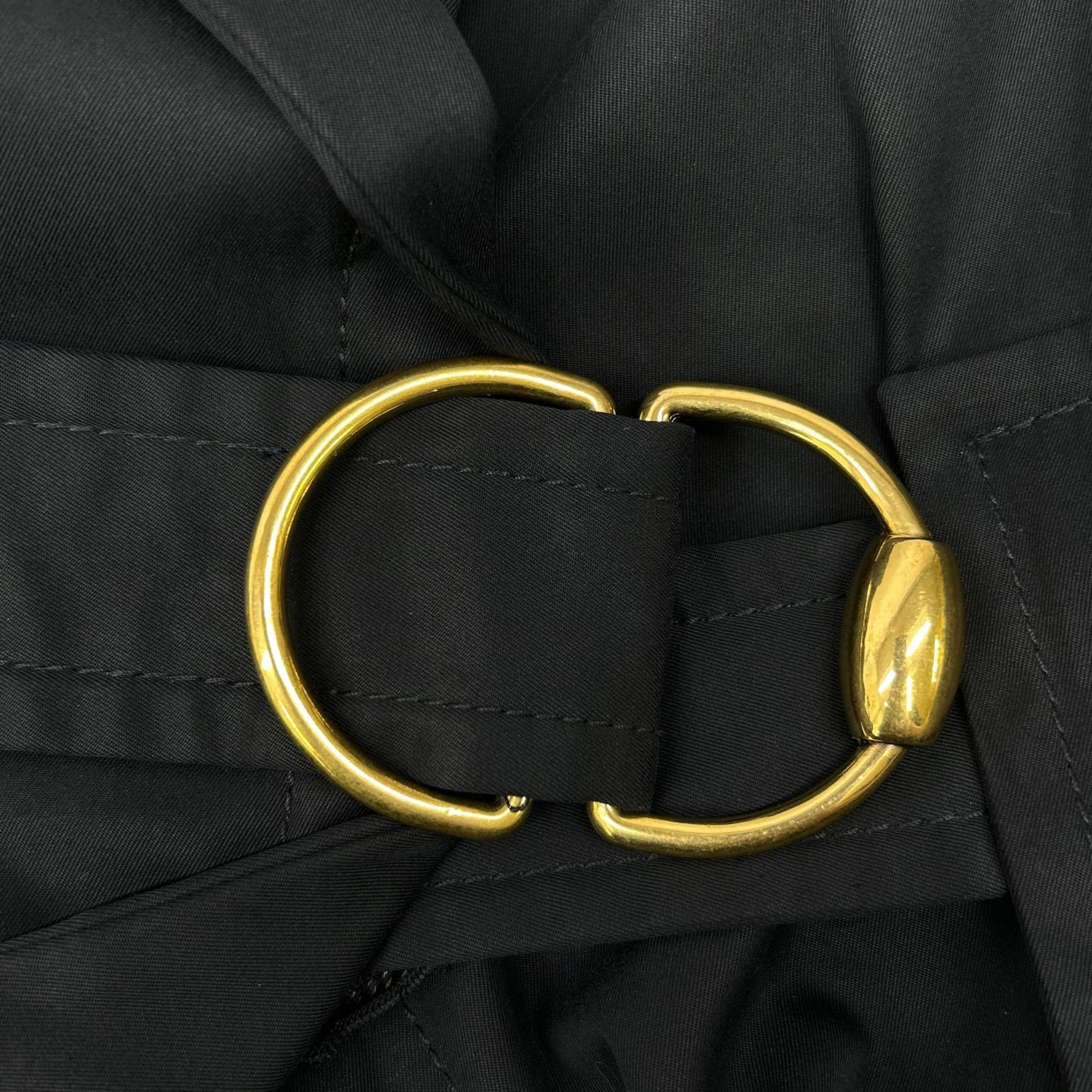 GUCCI グッチ トムフォード期　08年製 200254 ZS030 ブラック G金具 トレンチコート コート