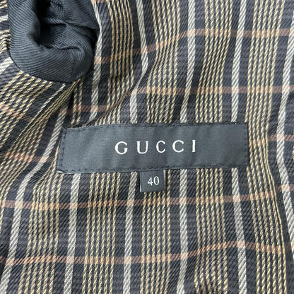GUCCI グッチ トムフォード期　08年製 200254 ZS030 ブラック G金具 トレンチコート コート