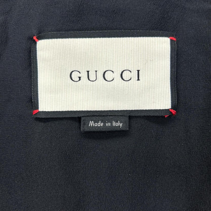 GUCCI グッチ 15年製 410131 ZGS82 ブラック×ベージュ レースデザイン ジップアップジャケット ジャケット