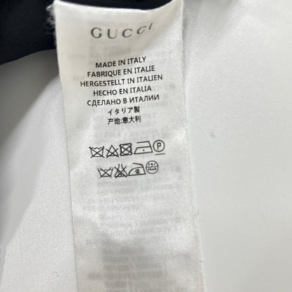 GUCCI グッチ 15年製 410131 ZGS82 ブラック×ベージュ レースデザイン ジップアップジャケット ジャケット