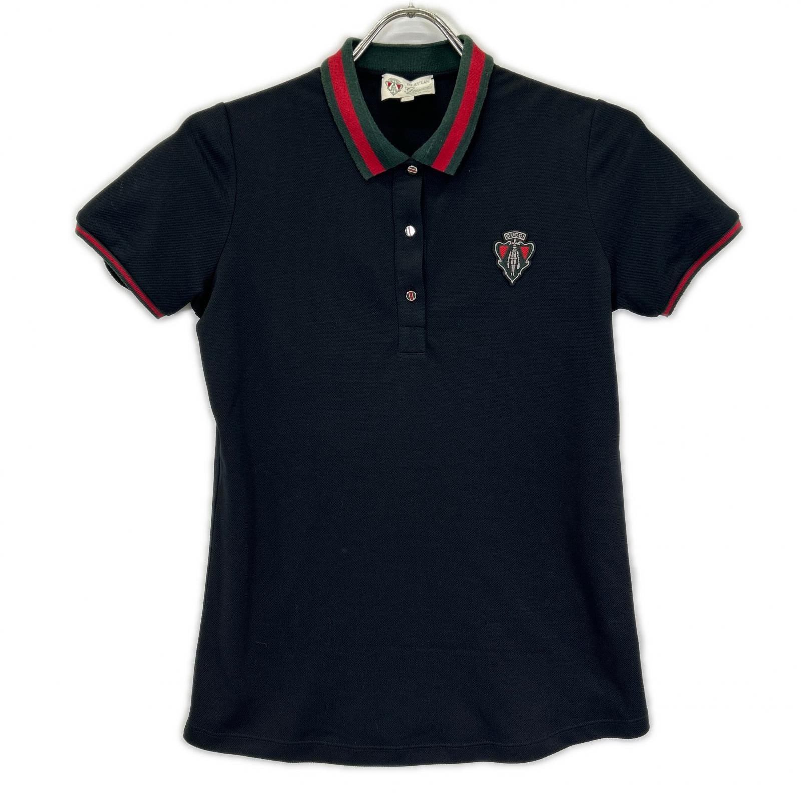 GUCCI グッチ 310320 ブラック シェリーライン ショートスリーブ ポロシャツ トップス