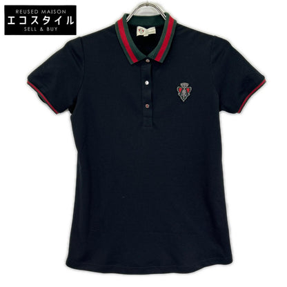 GUCCI グッチ 310320 ブラック シェリーライン ショートスリーブ ポロシャツ トップス