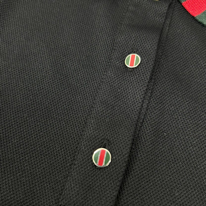 GUCCI グッチ 310320 ブラック シェリーライン ショートスリーブ ポロシャツ トップス