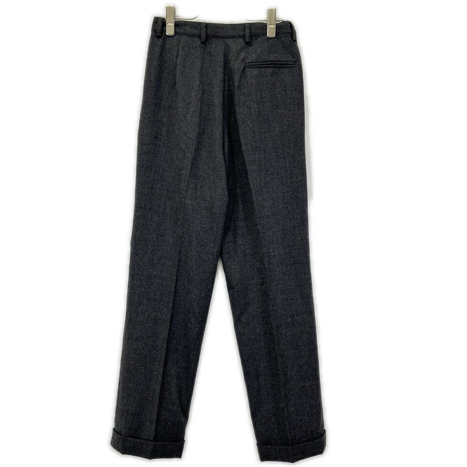 SalvatoreFerragamo サルバトーレフェラガモ チャコール ウールジャケット・ツータックパンツ セットアップ スーツ セットアップ