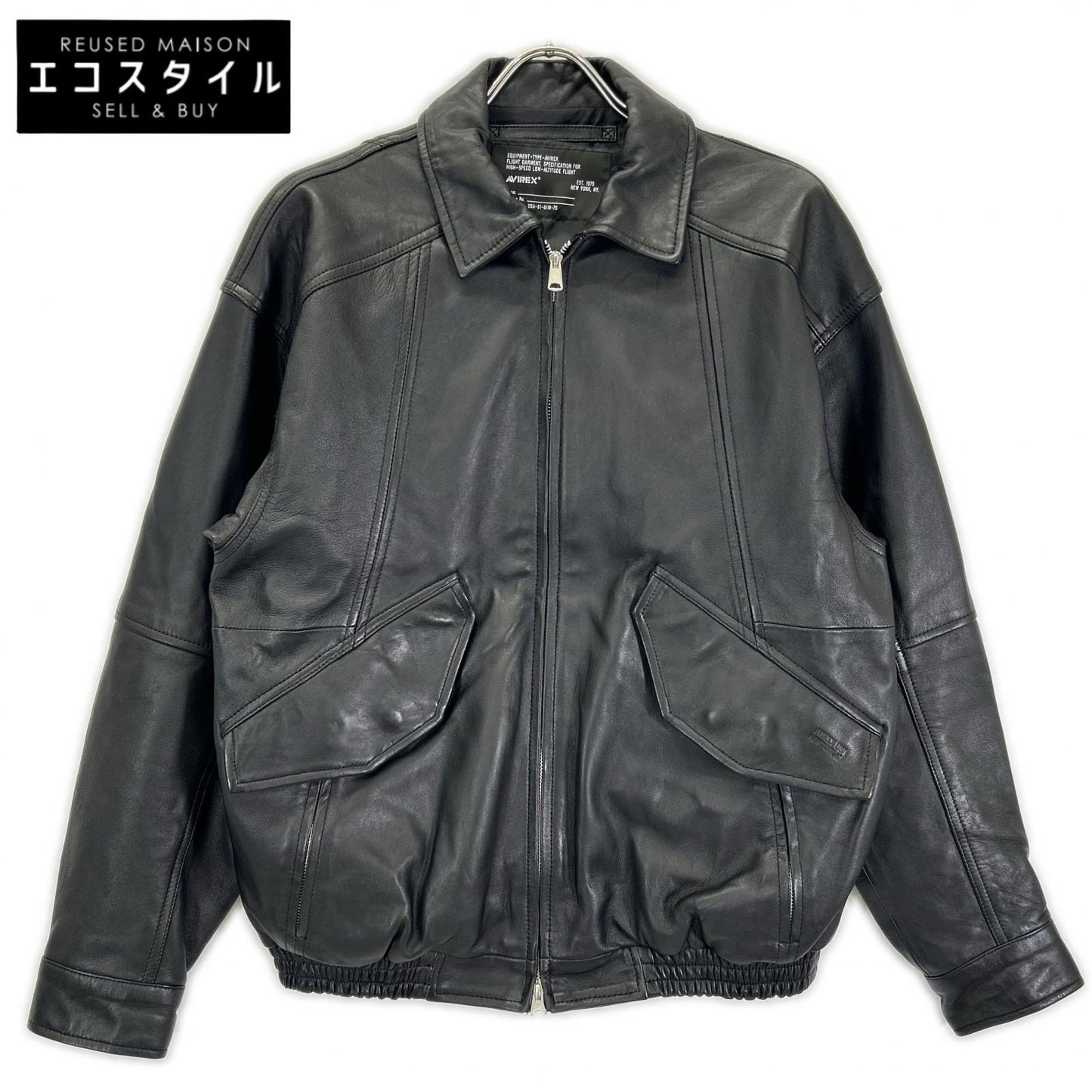 AVIREX アヴィレックス 783-5950024 ブラック LEATHER CWU BLOUSON ジャケット