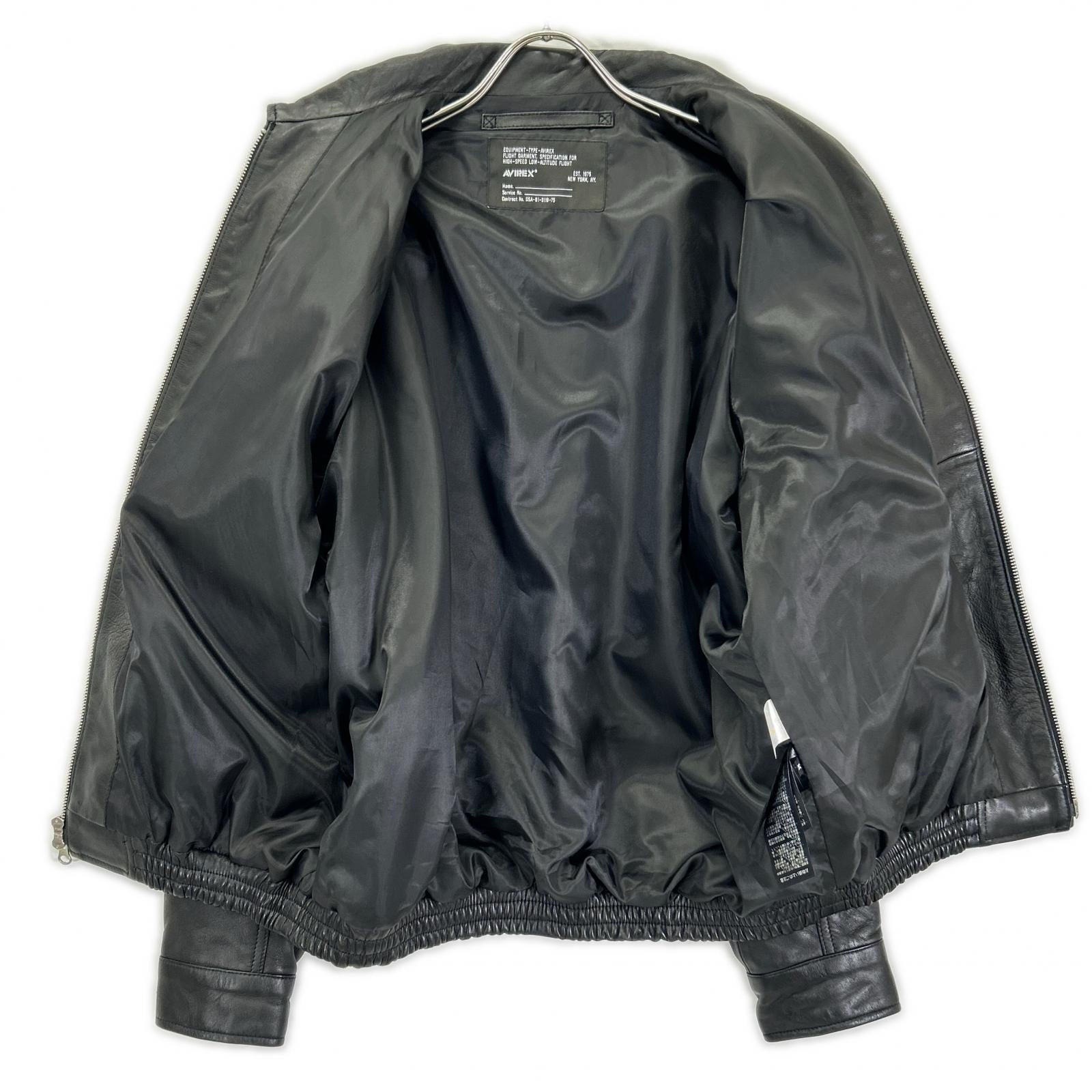 AVIREX アヴィレックス 783-5950024 ブラック LEATHER CWU BLOUSON ジャケット