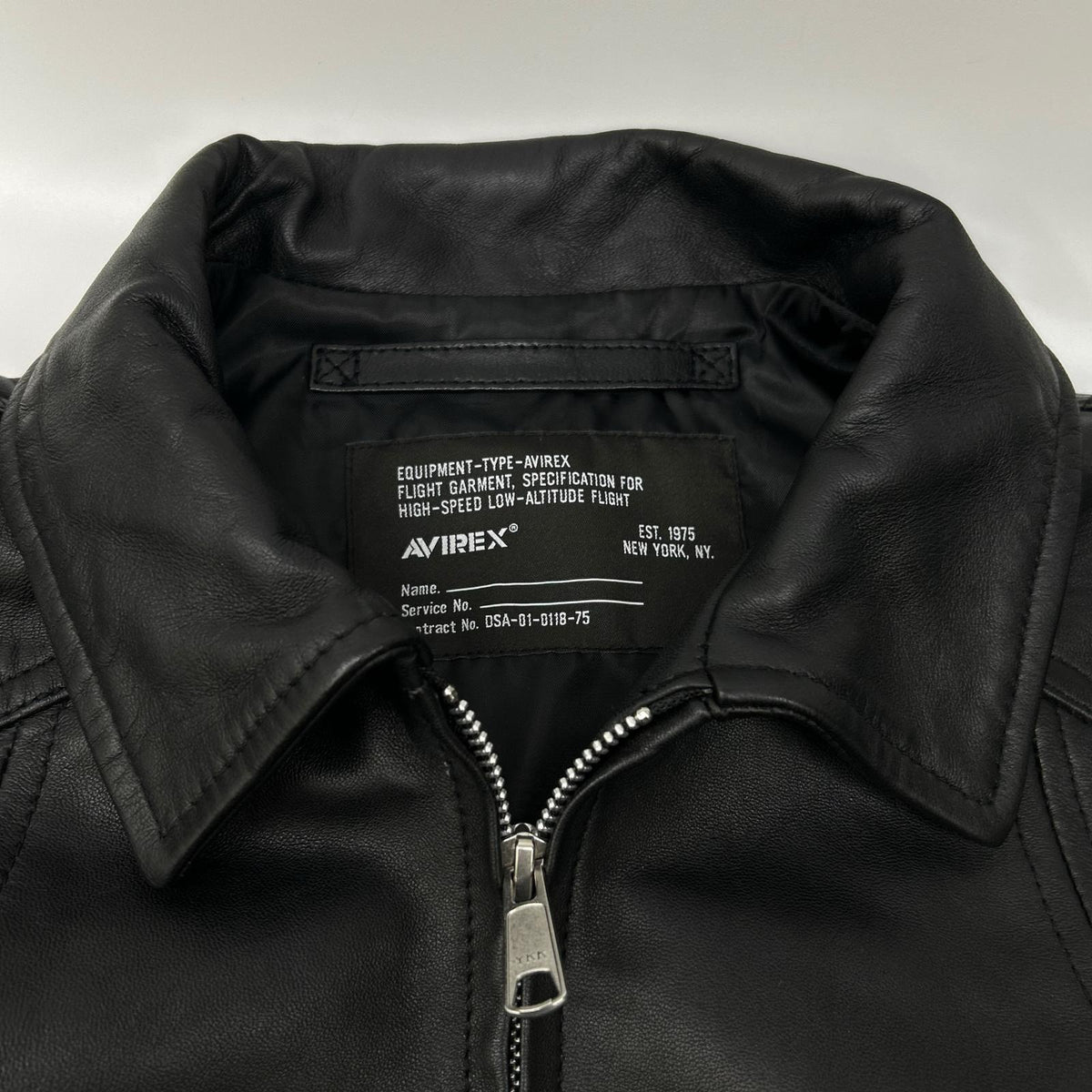 AVIREX アヴィレックス 783-5950024 ブラック LEATHER CWU BLOUSON ジャケット