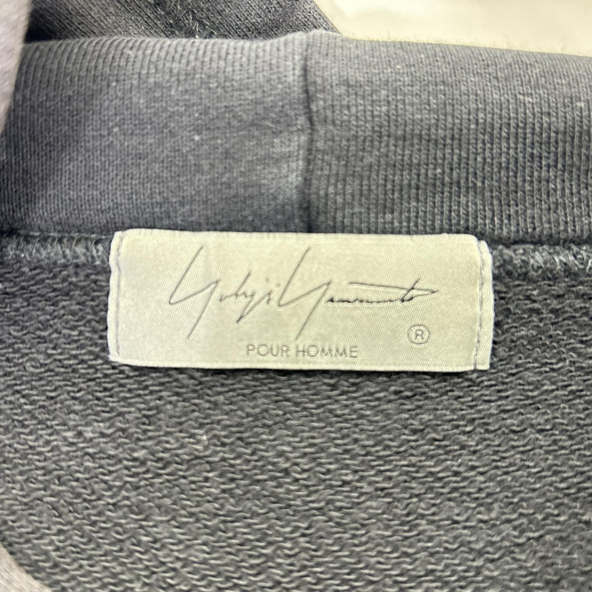 Yohji Yamamoto POUR HOMME ヨウジヤマモトプールオム 24AW HO-T87-095 ブラック バックプリント フーディ トップス