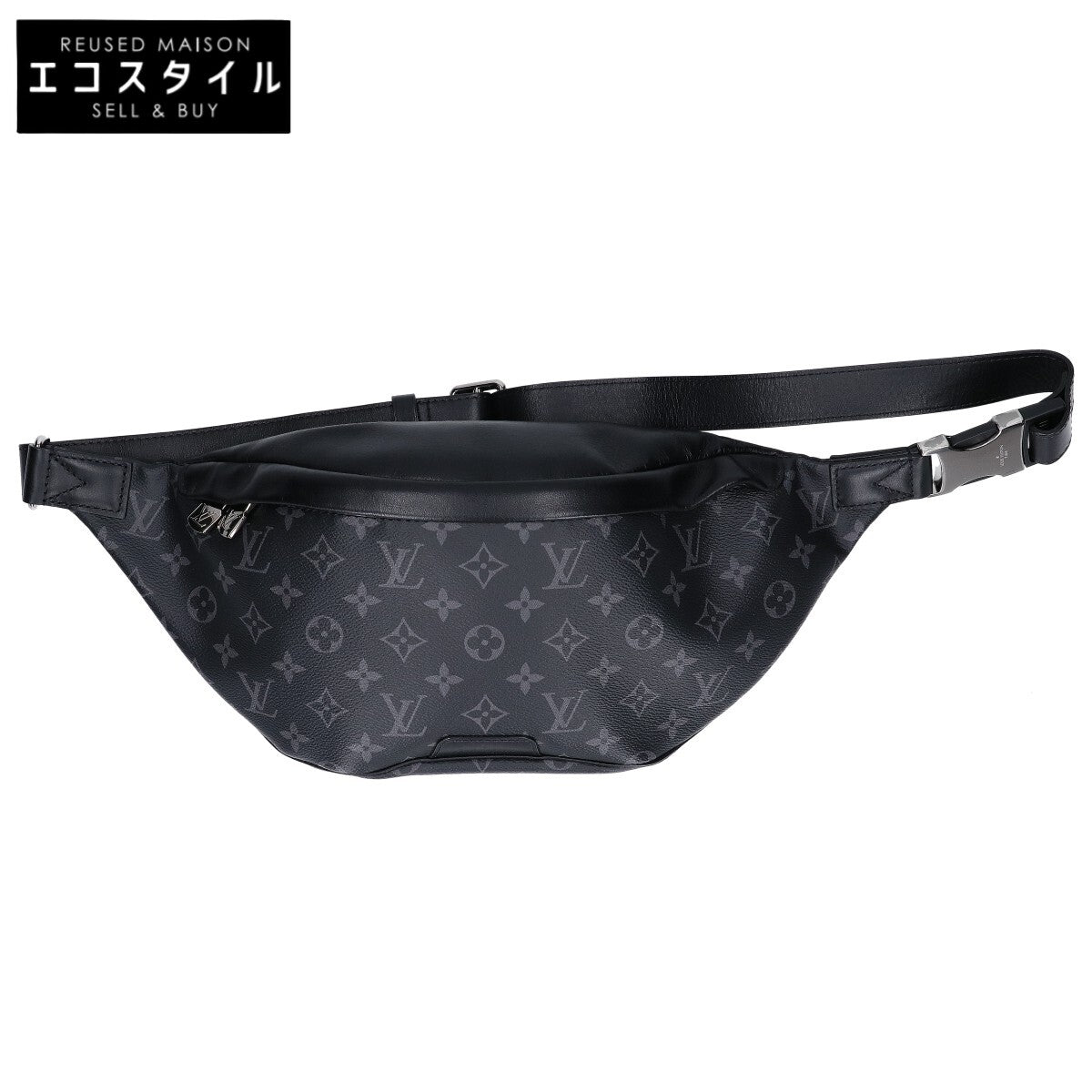 LOUIS VUITTON ルイヴィトン 新品同様 M46035 モノグラム エクリプス ディスカバリー・バムバッグ PM ボディバッグ