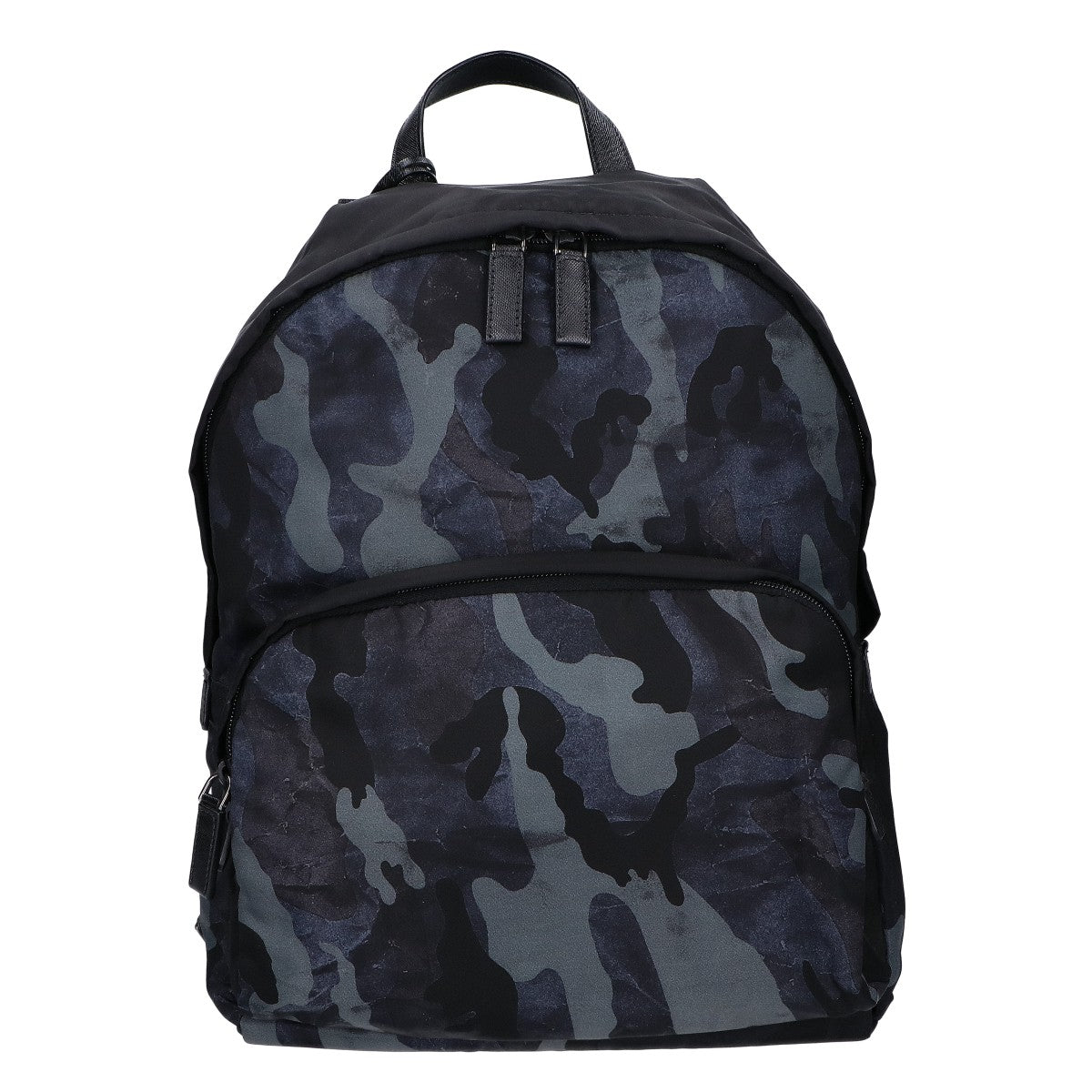 PRADA プラダ 美品 2VZ066 ナイロン カモフラージュ トライアングルプレート バックパック リュック バックパック