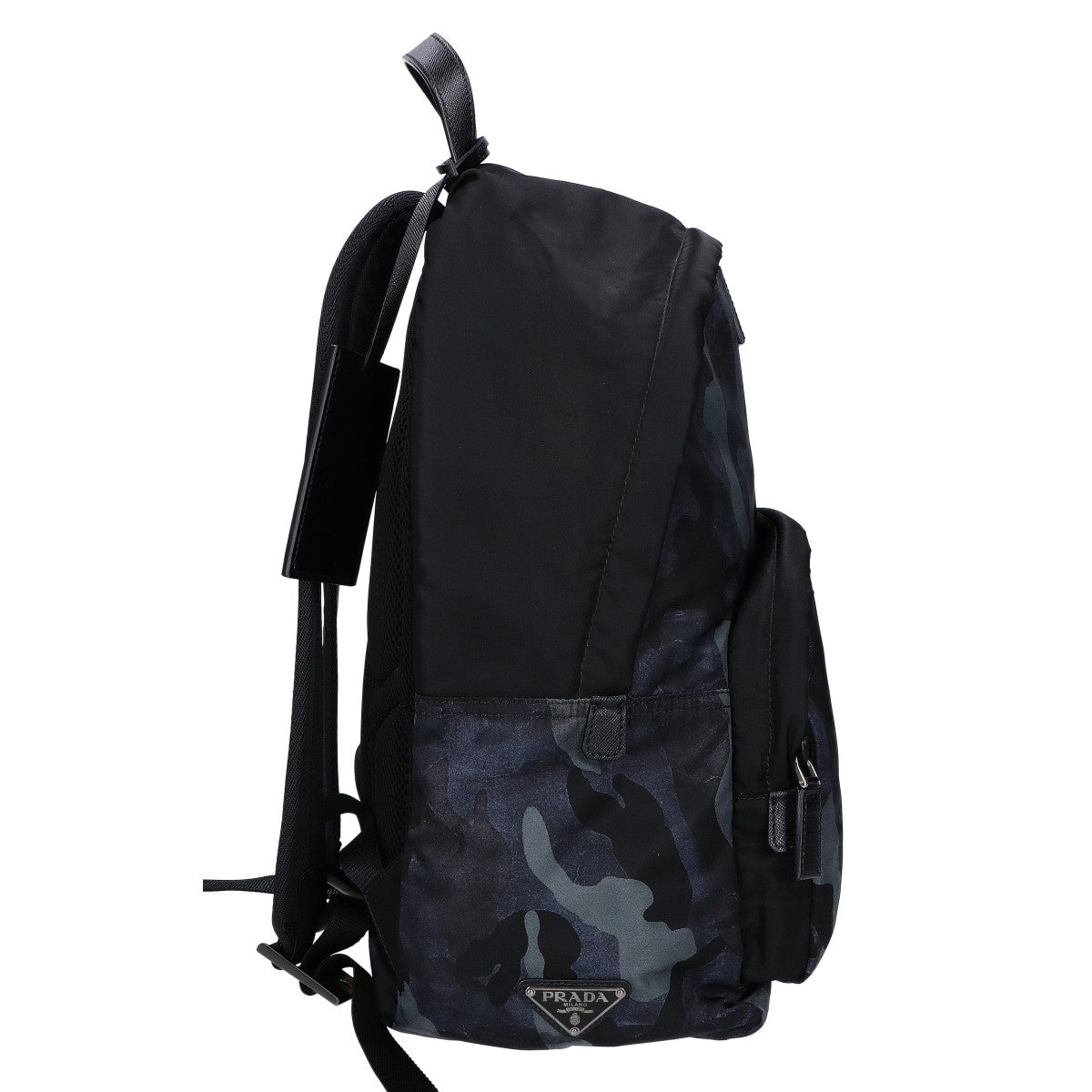 PRADA プラダ 美品 2VZ066 ナイロン カモフラージュ トライアングルプレート バックパック リュック バックパック
