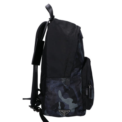 PRADA プラダ 美品 2VZ066 ナイロン カモフラージュ トライアングルプレート バックパック リュック バックパック