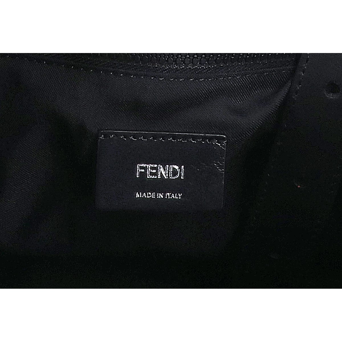 FENDI フェンディ 【美品】7VA435 ラバーロゴ キャンバス/レザー トートバッグ