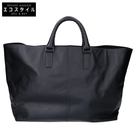 BOTTEGA VENETA ボッテガヴェネタ 【美品】レザー イントレチャートハンドル トートバッグ