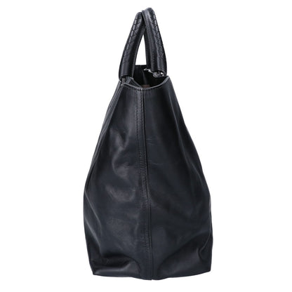 BOTTEGA VENETA ボッテガヴェネタ 【美品】レザー イントレチャートハンドル トートバッグ