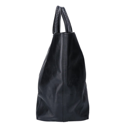 BOTTEGA VENETA ボッテガヴェネタ 【美品】レザー イントレチャートハンドル トートバッグ