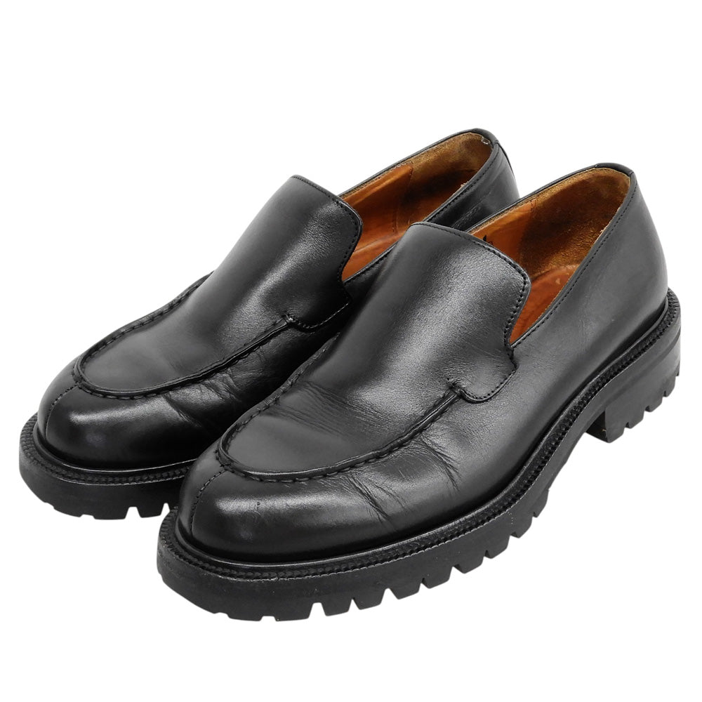 GUCCI グッチ 厚底 ローファー シューズ メンズ レザー ブラック 7 D 110 1424 シューズ